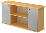 KAPA SB | Sideboard | mit T&uuml;ren - Buche/Silber mit Knauf
