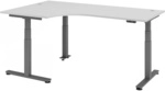 XDSM 82 G | Schreibtisch - Grau 200 x 120 elektrisch h&ouml;henverstellbar