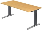 XTRA XB 19 GC | Schreibtisch - Buche 180 x 80 h&ouml;henverstellbar