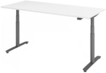 XDLR 19 G | 180x80 | Schreibtisch elektrisch h&ouml;henverstellbar - Wei&szlig; 180 x 80