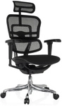 ERGOHUMAN ULTRA F GEN2 | Stoff/Netz - Luxus Chefsessel Schwarz