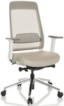 CHIARO T2 WHITE - Profi B&uuml;rostuhl Beige/Grau