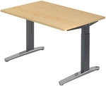 XTRA XB 12 GC | Schreibtisch - Ahorn 120 x 80 h&ouml;henverstellbar