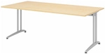 BELA 2E S | Schreibtisch - Ahorn 200 x 100