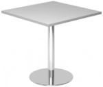 BISTRO F88Q C - System Konferenztisch Grau 80 x 80 Chrom