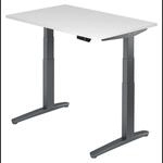 XBHM 12 GG | Schreibtisch 120 x 80 elektrisch h&ouml;henverstellbar Wei&szlig;