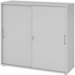 BETA 1753S | Schiebet&uuml;renschrank | 3 OH - Grau Metallgriff