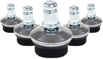5 x STAND FZ | 11 mm | Filzgleiter | Hartboden - Stuhlgleiter Schwarz