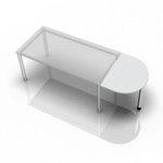 RA60 - Ansatztisch 60x80 Grau