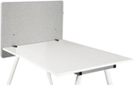 FLEXMIUT D SIDE | 80 cm 1er Pack - Tischtrennwand Hellgrau