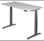 XBHM 16 GG | Schreibtisch 160 x 80 elektrisch h&ouml;henverstellbar Grau