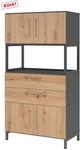 FlexWall | 4 OH | 2 x T&uuml;ren + Sch&uuml;be + Rahmen | mit Sockelgestell -