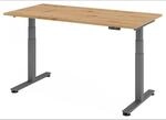 XDSM 16 G | Schreibtisch 160 x 80 elektrisch h&ouml;henverstellbar Asteiche