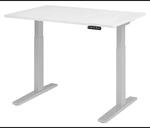XMKA 12 S | Schreibtisch 120 x 80 elektrisch h&ouml;henverstellbar Wei&szlig;