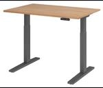 XMKA 12 G | Schreibtisch 120 x 80 elektrisch h&ouml;henverstellbar Nussbaum