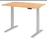 XMKA 12 S | Schreibtisch 120 x 80 elektrisch h&ouml;henverstellbar Buche
