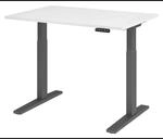XMKA 12 G | Schreibtisch 120 x 80 elektrisch h&ouml;henverstellbar Wei&szlig;