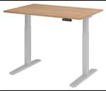 XMKA 12 S | Schreibtisch 120 x 80 elektrisch h&ouml;henverstellbar Nussbaum