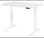 XMKA 12 W | Schreibtisch 120 x 80 elektrisch h&ouml;henverstellbar Wei&szlig;
