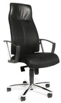 HIGH SIT UP - Profi Chefsessel Schwarz Stoff