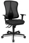 HEAD POINT SY - Profi B&uuml;rostuhl Schwarz Stoff / Netzstoff