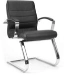 TD Lux 15 Leder - Freischwinger Schwarz