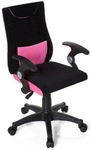KIDDY PRO AL - Kinderdrehstuhl Schwarz / Rosa