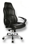 OFFICE RS1 - Luxus Chefsessel Schwarz Leder