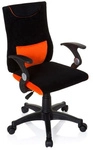 KIDDY PRO AL - Kinderdrehstuhl Schwarz / Orange