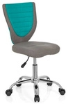 KIDDY COMFORT - Kinderdrehstuhl Grau / T&uuml;rkis
