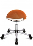 HALF BALL - Drehhocker Silber/Orange