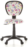 KIDDY TOP - Kinderdrehstuhl Motiv Flowers & Hearts