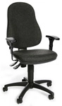 CALIFORNIA 60 - Home Office B&uuml;rostuhl Grau Stoff