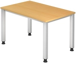 QUEO 12 S | Schreibtisch - Buche 120 x 80 h&ouml;henverstellbar