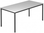 DORAN DR16 D - Grau 160 x 80 mit Rund-Rohr/Schwarz