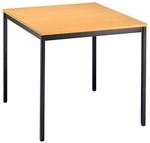 VEKTOR 6 - Buche 80 x 80 Gestell Schwarz