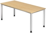 HILO 19 S | Schreibtisch - Ahorn 180 x 80 h&ouml;henverstellbar