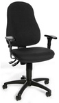 CALIFORNIA 60 - Home Office B&uuml;rostuhl Schwarz Stoff