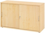 BETA 1752S | Schiebet&uuml;renschrank | 2 OH - Ahorn Bogengriff Metall
