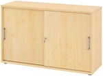 BETA 1752S | Schiebet&uuml;renschrank | 2 OH - Ahorn Chromgriff Metall