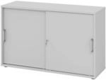 BETA S 1752S | Schiebet&uuml;renschrank | 2 OH Chromgriff Metall Grau
