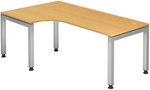 JAVA 82 S | Schreibtisch - Buche 200 x 120 h&ouml;henverstellbar