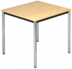 DORAN DR08 C - Ahorn 80 x 80 mit Rund-Rohr/Chrom