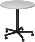 BISTRO 80R D - System Konferenztisch Grau Schwarz &Oslash; 80