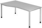 HILO 18 S | Schreibtisch - Grau 180 x 100 h&ouml;henverstellbar
