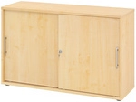 BETA S 1752S | Schiebet&uuml;renschrank | 2 OH Relinggriff Kunststoff Ahorn