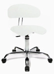 SITNESS 40 HIGHTECH - Drehhocker Wei&szlig; PU