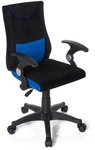 KIDDY PRO AL - Kinderdrehstuhl Schwarz / Blau