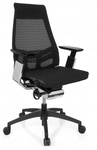 GENIDIA SMART BLACK CM | Netz - Profi B&uuml;rostuhl Schwarz / Chrom