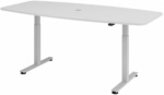 XMST 22 S | Schreibtisch - Grau 220 x 103 elektrisch h&ouml;henverstellbar